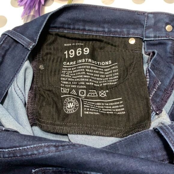 Gap 1969 Dark Wash Always Skinny Jeans Size 27/4 Womens Denim Mid-Rise Stretch - Picture 6 of 9